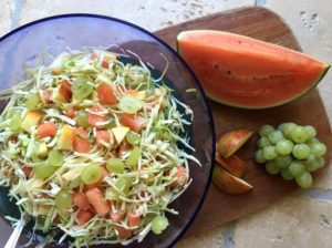 Nem mad - Nem sommerkålsalat med spidskål & vandmelon